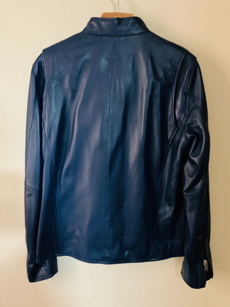 掘*人様 JACKROSE ネイビー シングルライダースジャケット ネイビー サ