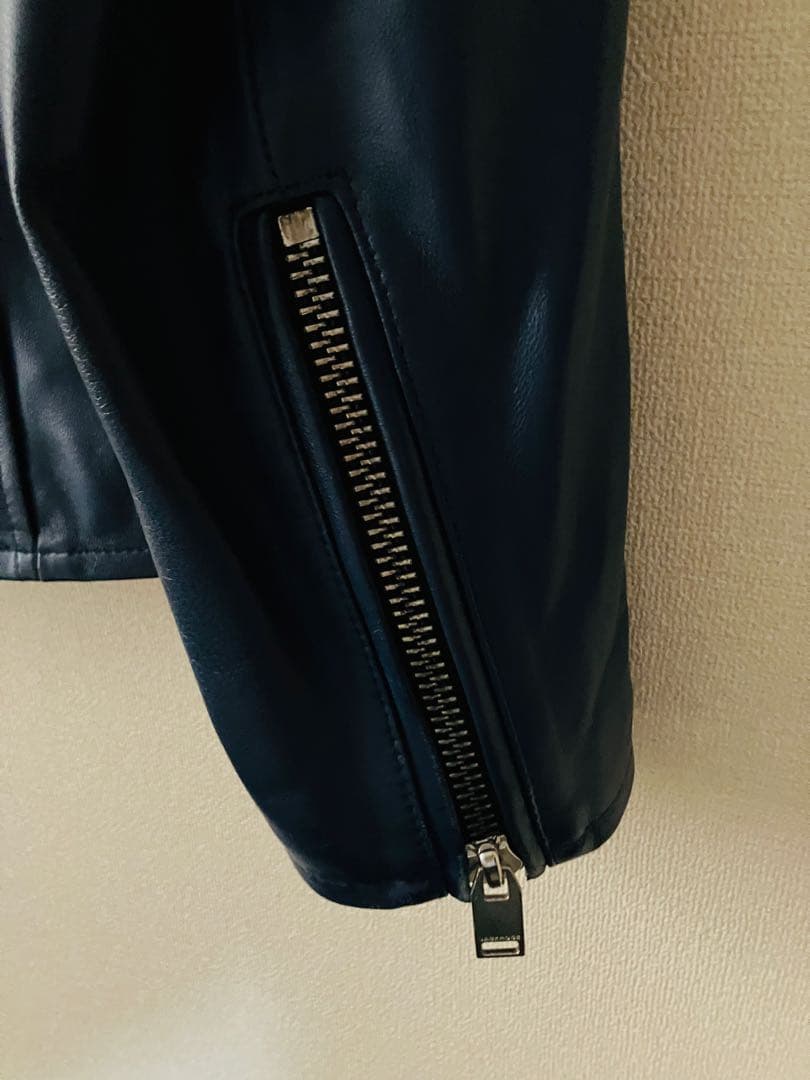 掘*人様 JACKROSE ネイビー シングルライダースジャケット ネイビー サ