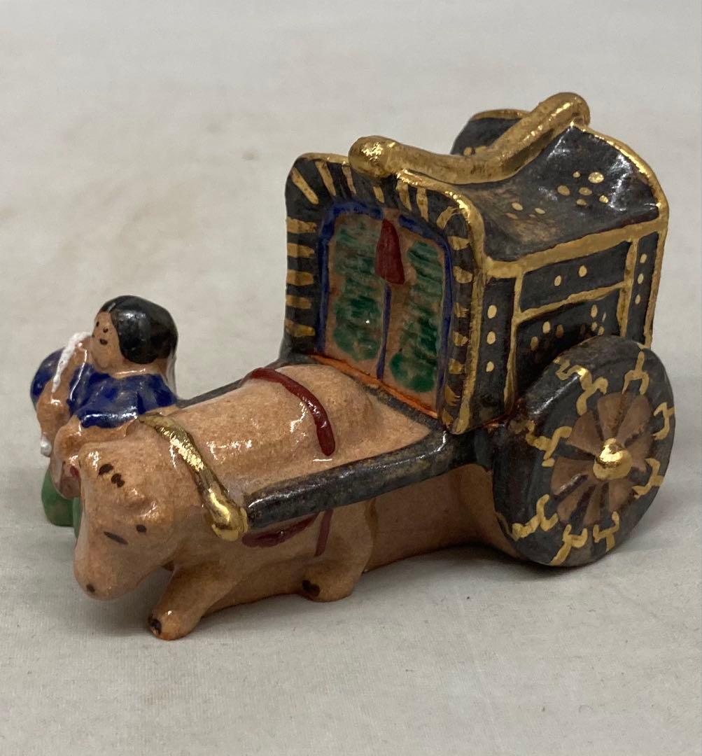 B526s「牛車童狩衣 香合」長谷川剛作　共箱　一陶人窯　埼玉　茶道具