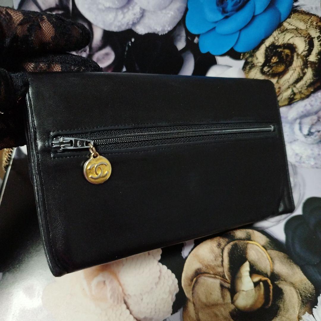 CHANEL ブラックレザー パーティバッグ斜めがけ