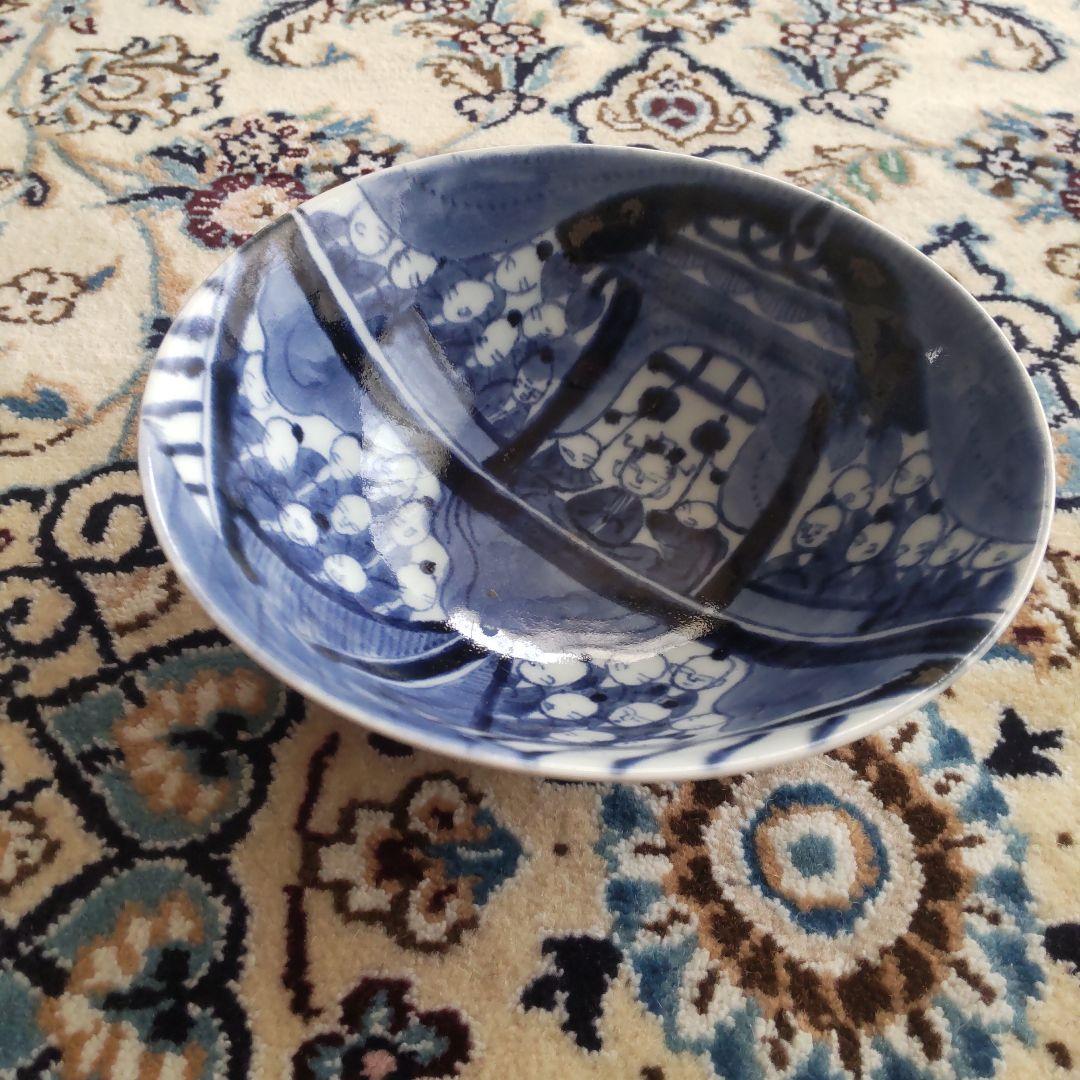 古伊万里 江戸期 染付 鉢 茶碗 古染付 中国古玩 上手