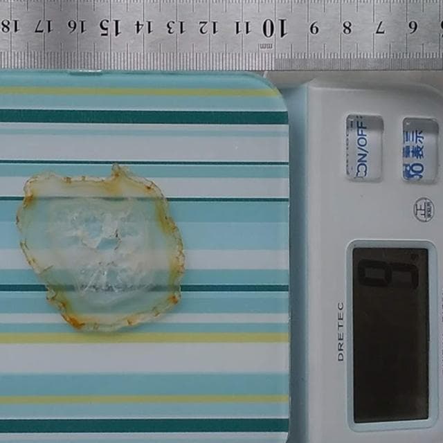 9g　大判　イリスアゲート　インドネシア産　鉱物標本　アゲート