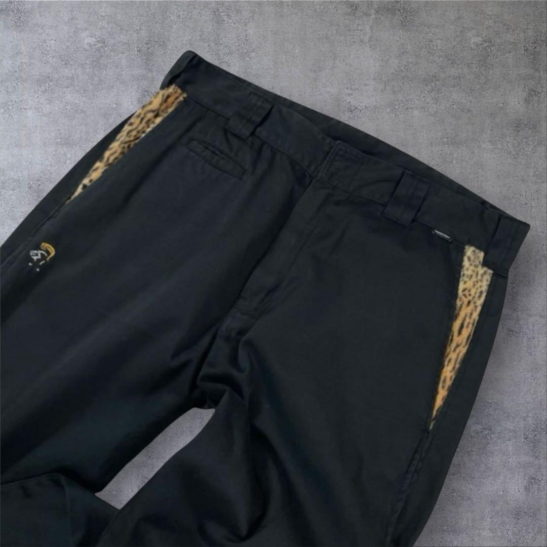 希少✨NEIGHBORHOOD レオパード切替 チノパン ブラック L