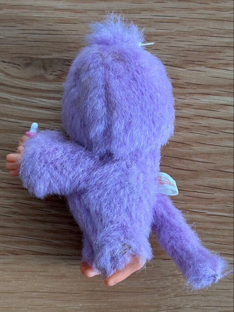 モンチッチ　クリップマスコット　パープル