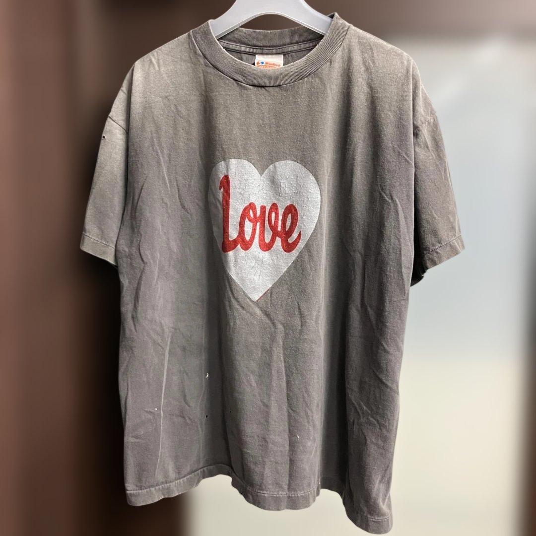 SAINT MICHAEL SS Tee HEART LOVE ブラック M