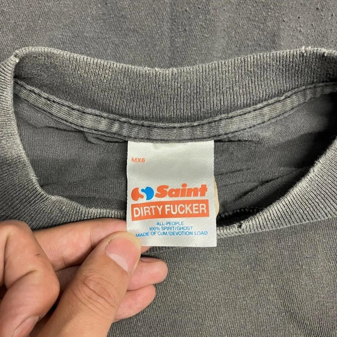 SAINT MICHAEL SS Tee HEART LOVE ブラック M