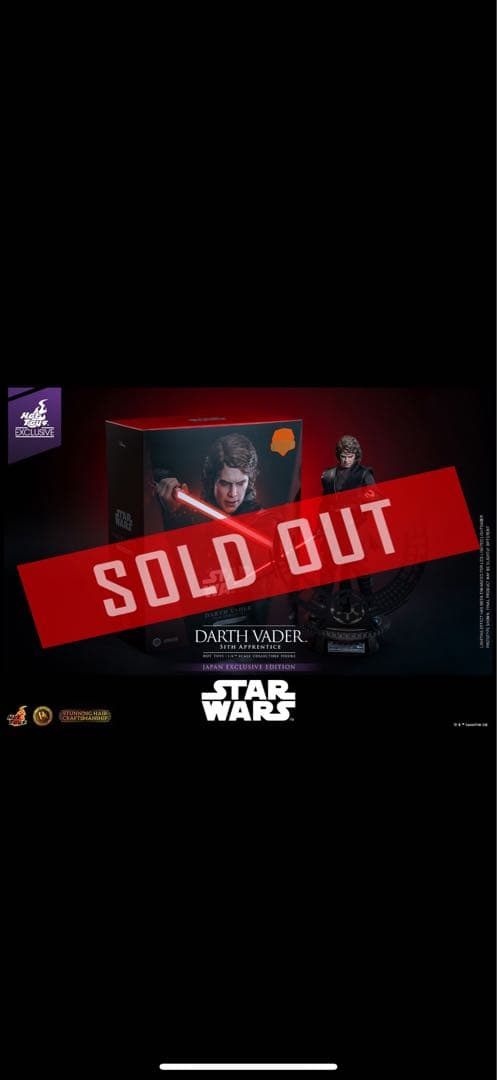 スターウォーズセレブレーション アナキンスカイウォーカーフィギュアhottoys