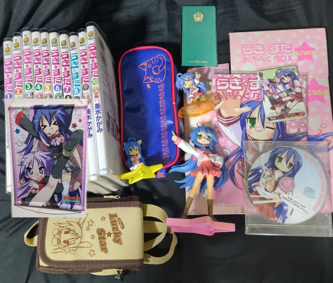 らき☆すた　泉こなた　柊かがみ　フィギュア　タペストリー　漫画　おきらくBOX