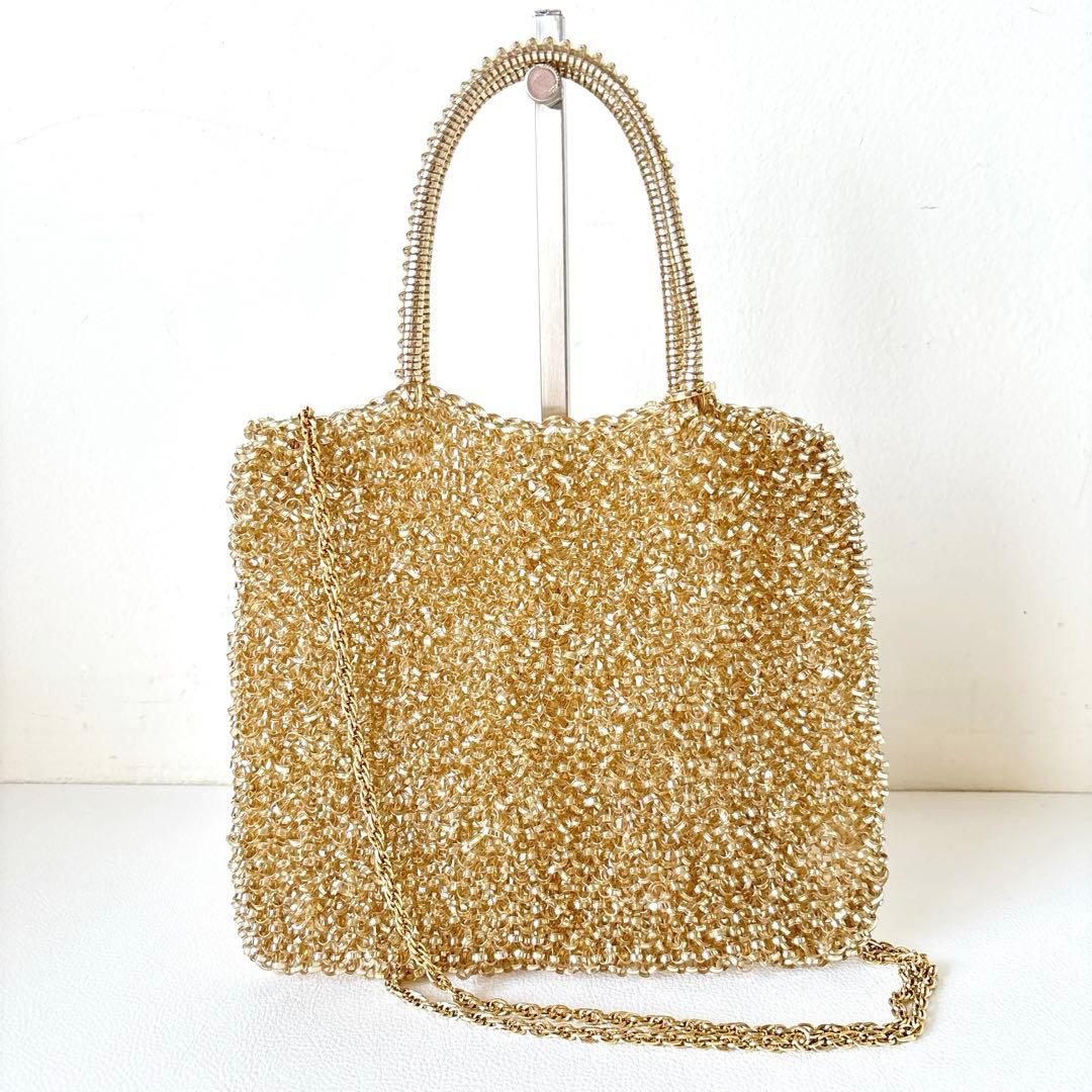 ANTEPRIMA スタンダード スクエア ミディアム ゴールド　チェーン