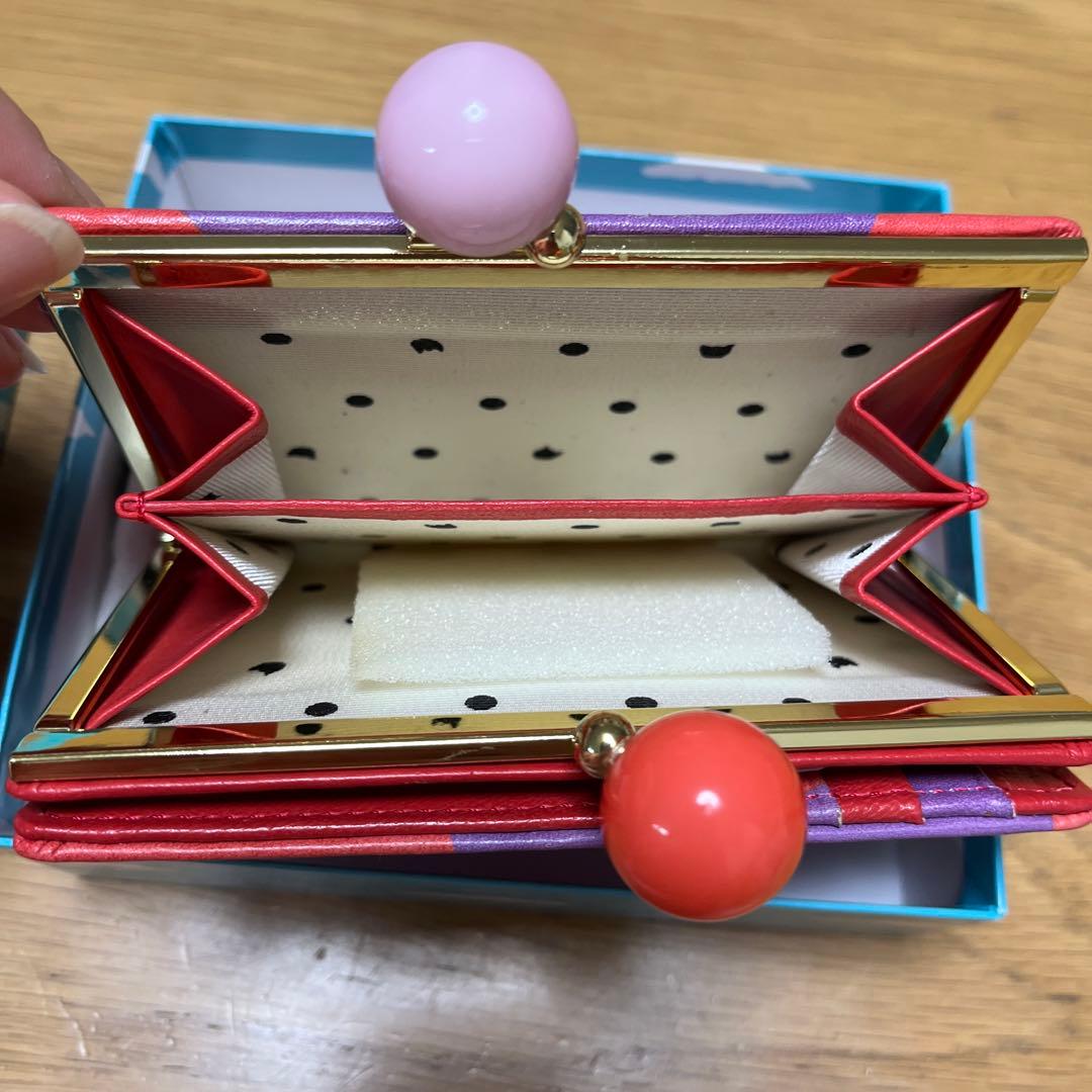 tsumori chisato CARRY ドット柄がま口財布