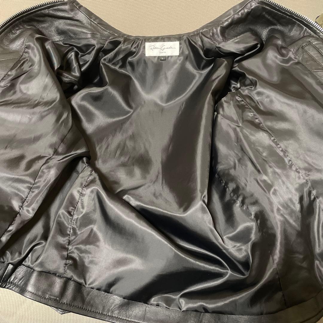 Retro Grade レトログレード 羊皮 トラッカージャケット 襟付き