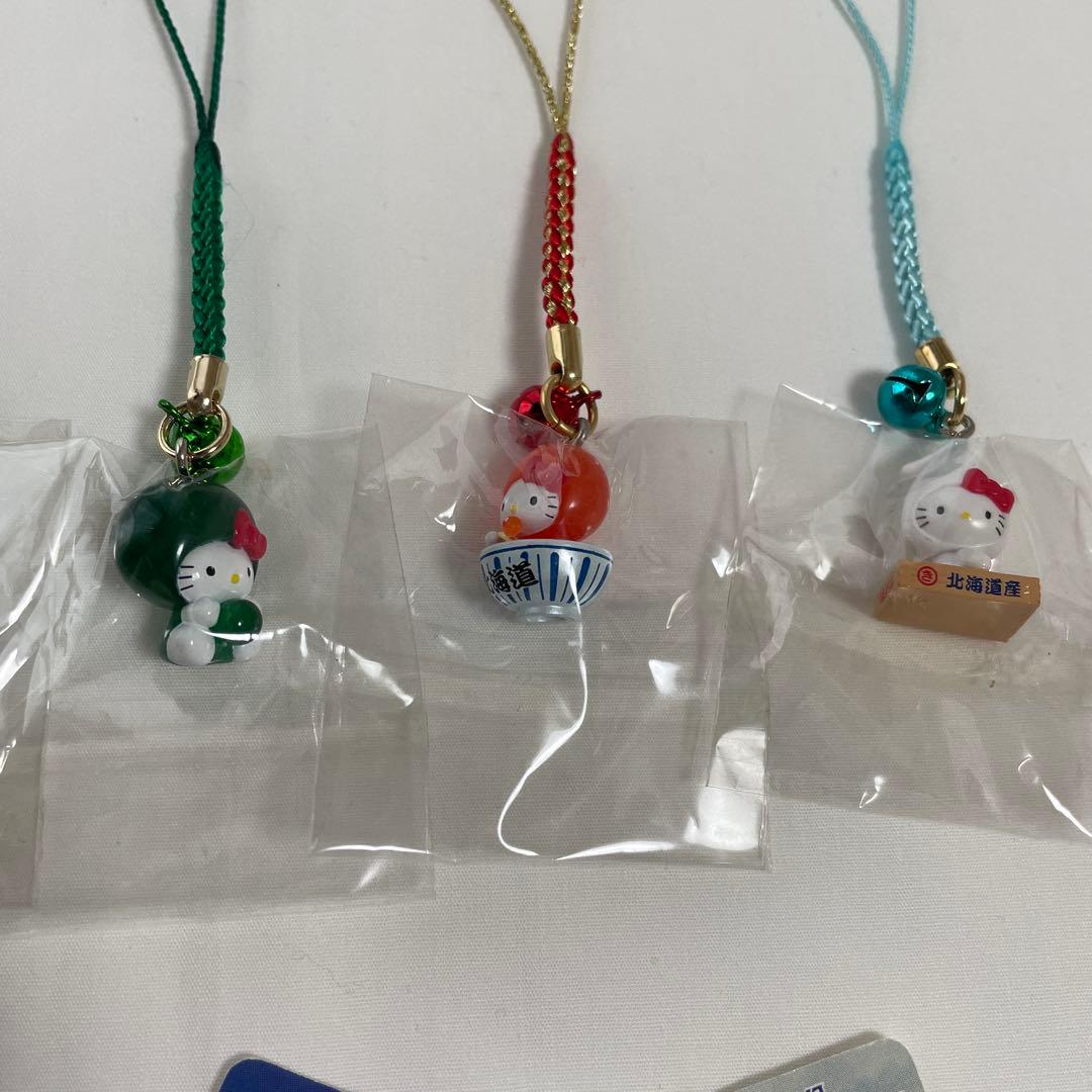 新品◆ハローキティ ご当地キティ 根付けストラップ 北海道 9個セット◆匿名配送