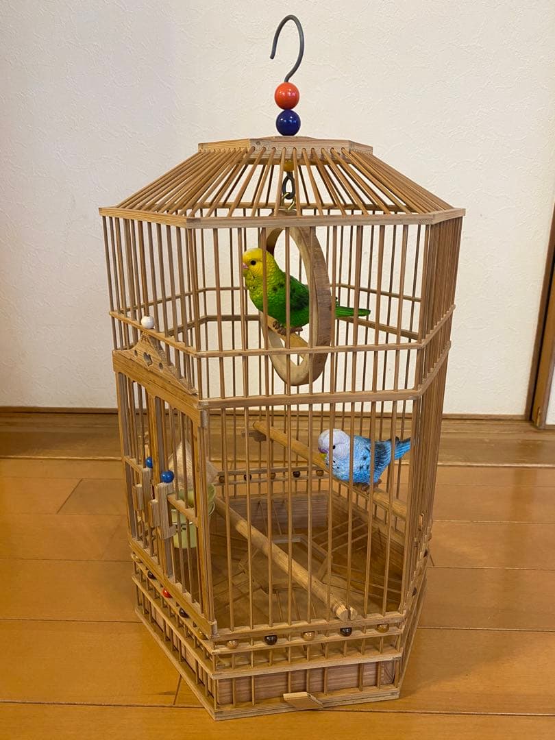 ⭐️限定値下げ　鳥籠　手作り　竹細工　工芸　匠③