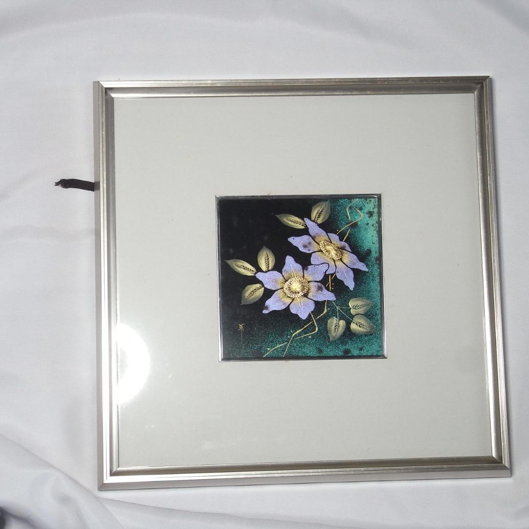 輪島塗(稲中)額装 漆芸画(古坂邦夫作)