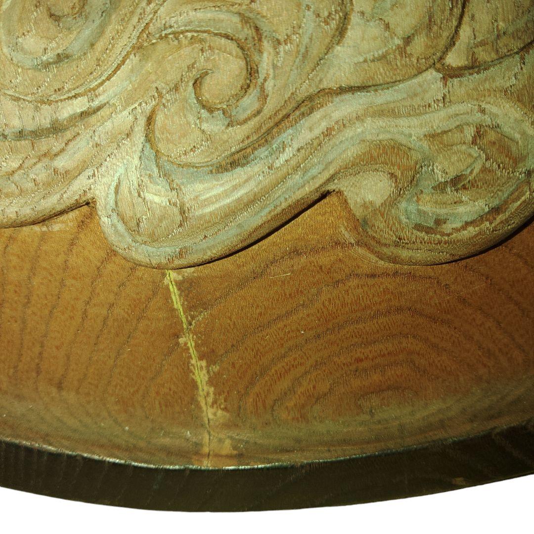 欅彫刻　浮彫り大黒様　壁飾り　骨董