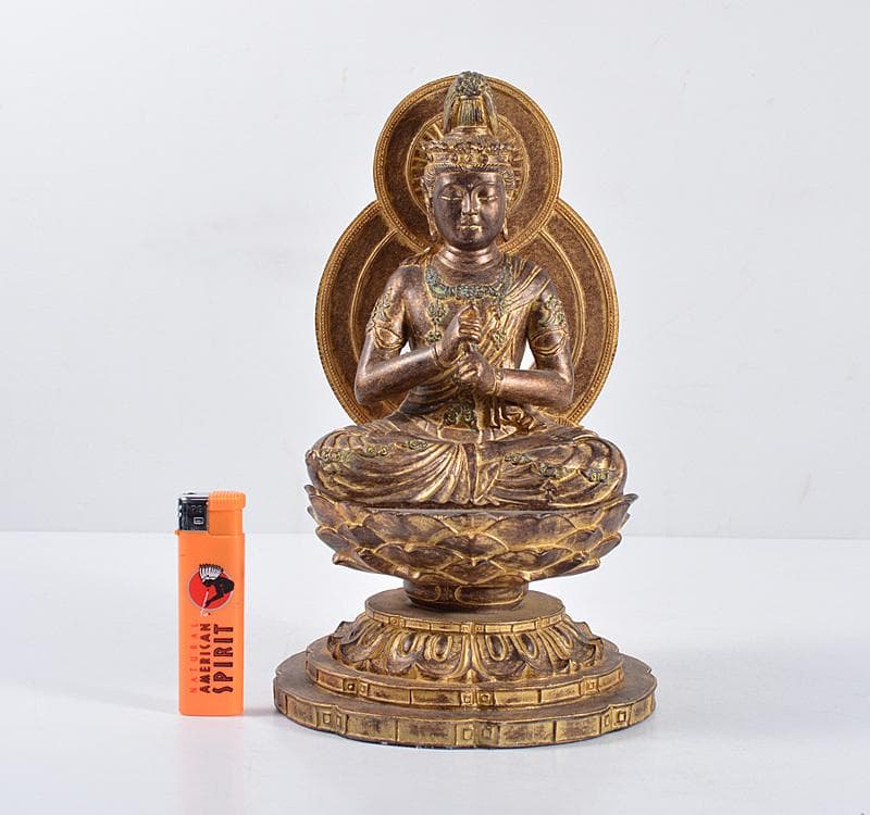 仏教美術　樹脂製　レプリカ　チベット仏　仏像　置物　V　R4673