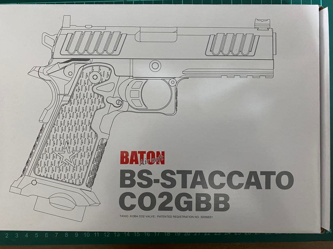 BATON airsoft BS-STACCATO NTL CO2GBB中古品