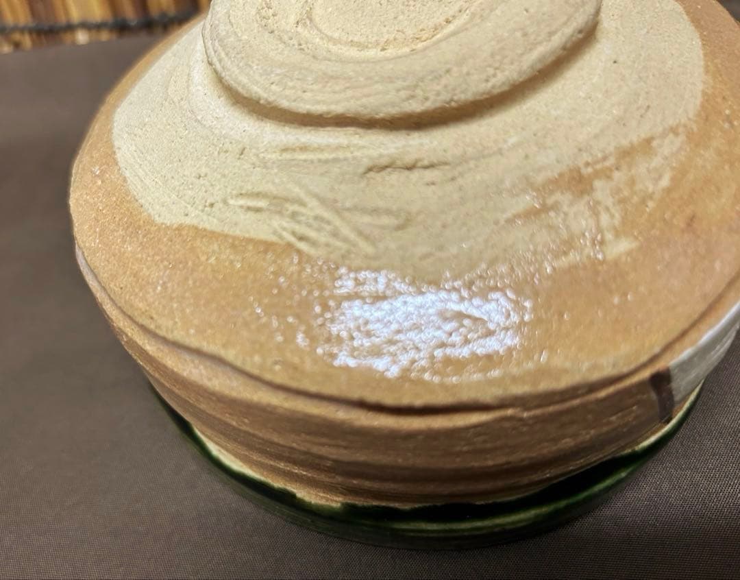 未使用/特価❕瀬戸焼/加藤廉平作/織部/抹茶碗/１点　　茶道具/抹茶茶碗