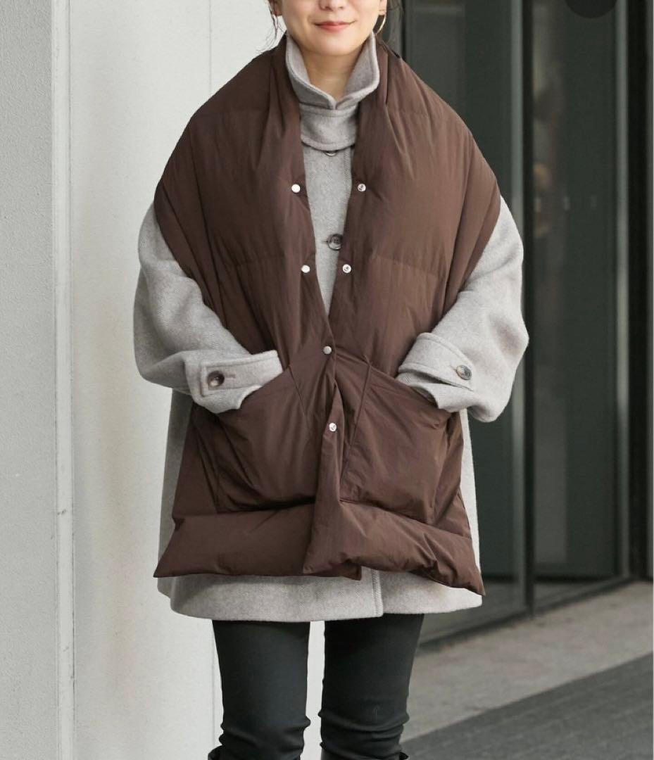 新品タグ付きJOURNAL STANDARD ナイロンタフタダウンマフラー