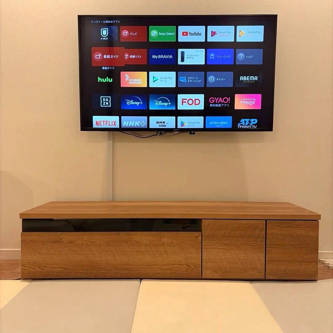 LOWYA [幅140] テレビ台 日本製 ローテレビ台 50V型対応 完成品