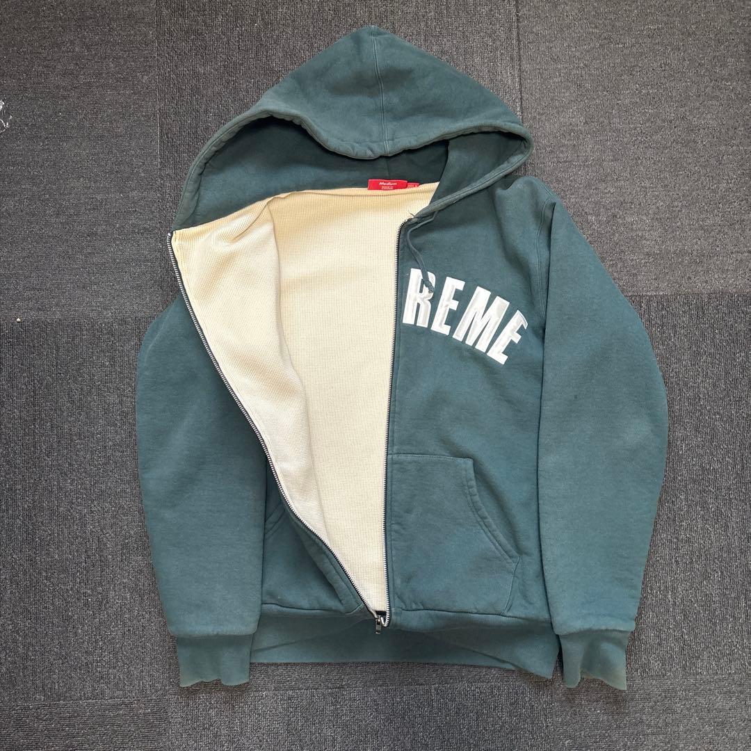 SUPREME フード付きジップアップパーカー Mサイズ