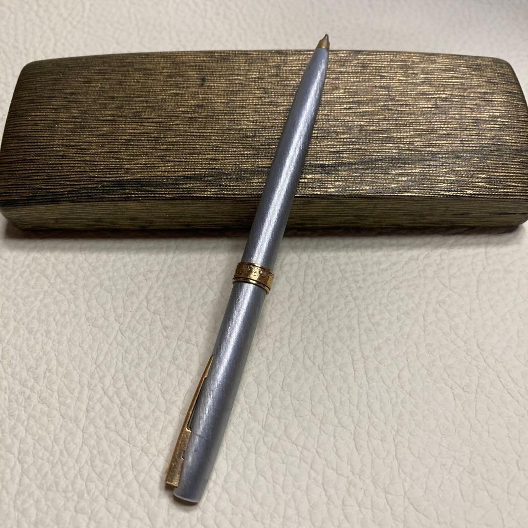 激レア品 シェファー　シルバーボディーボールペン 13センチ　金属箱付￼