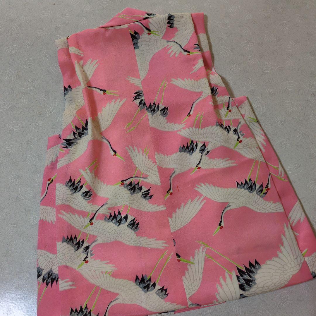 七五三３歳正絹手縫いの被布（中綿無し）