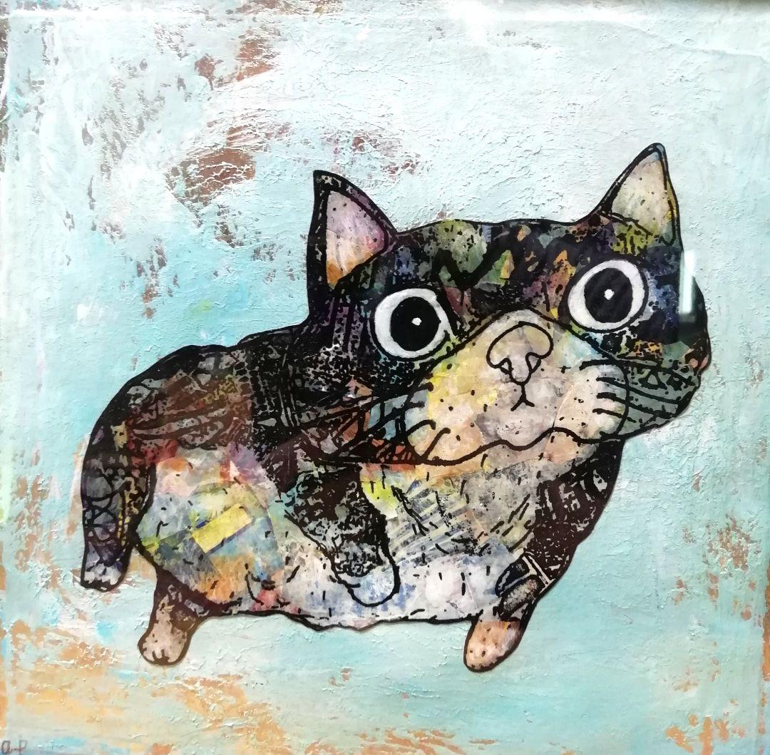 黒額縁ご確認ページ　「プカプカ猫」