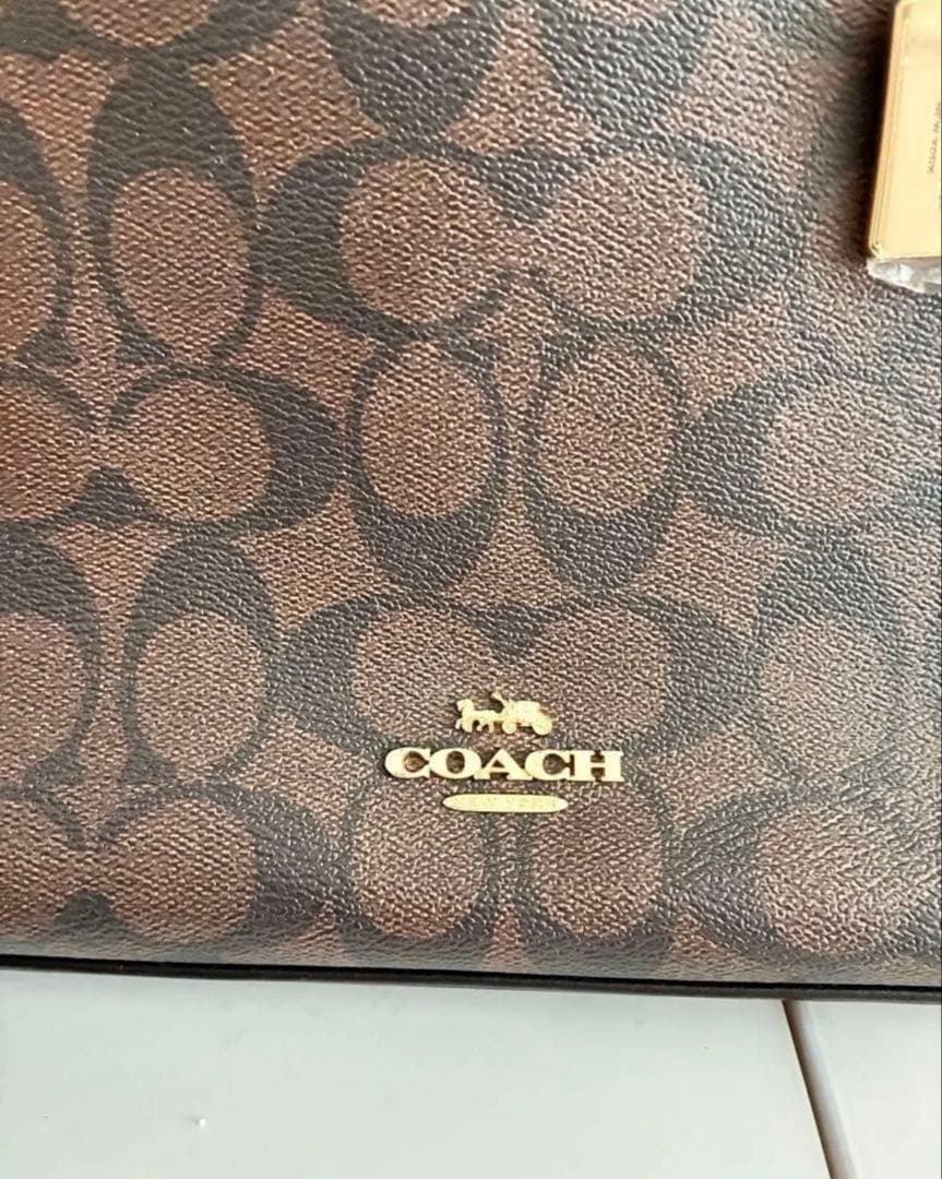 COACH コーチ　ブラウン×ブラック 2558 IMAA8 ハンドバッグ