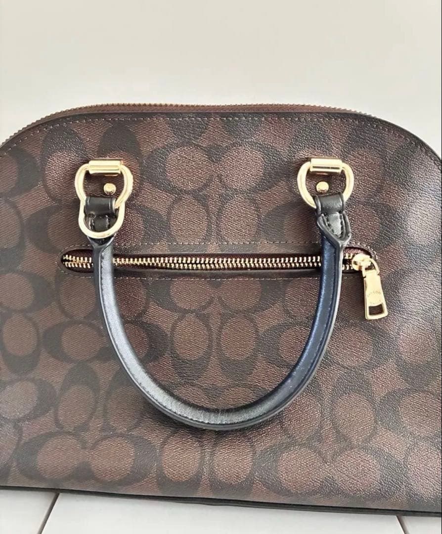 COACH コーチ　ブラウン×ブラック 2558 IMAA8 ハンドバッグ