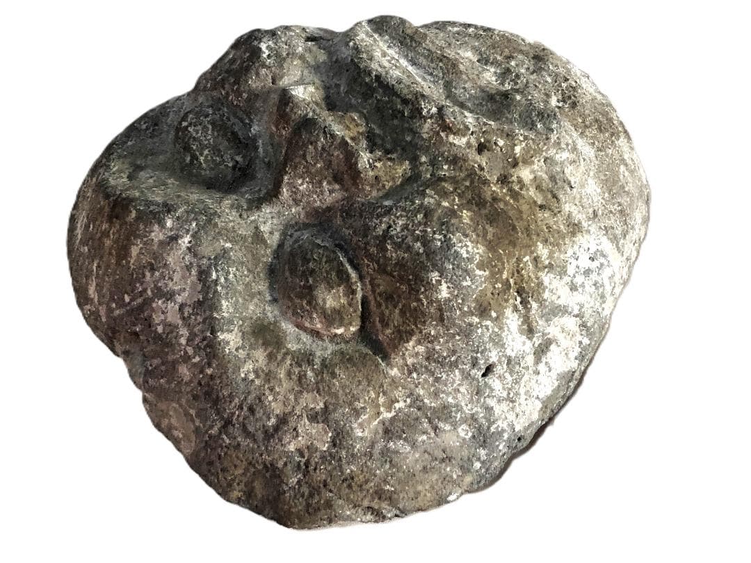 【 石像彫刻顔面部 】 先史時代伝世 収蔵品