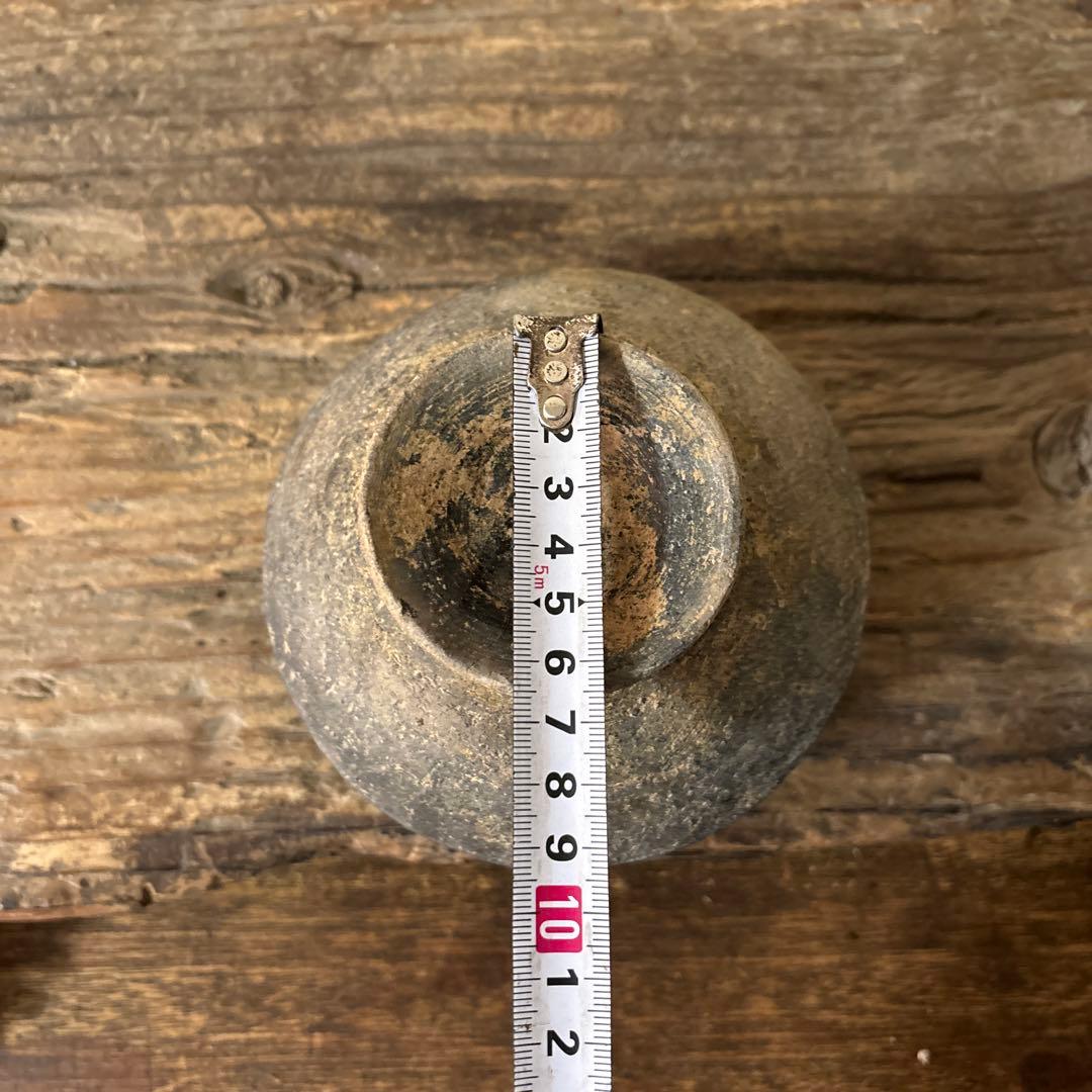 須恵器小壺　古美術　古道具　花器　アンティーク　骨董　新羅　高麗　南蛮　検:李朝