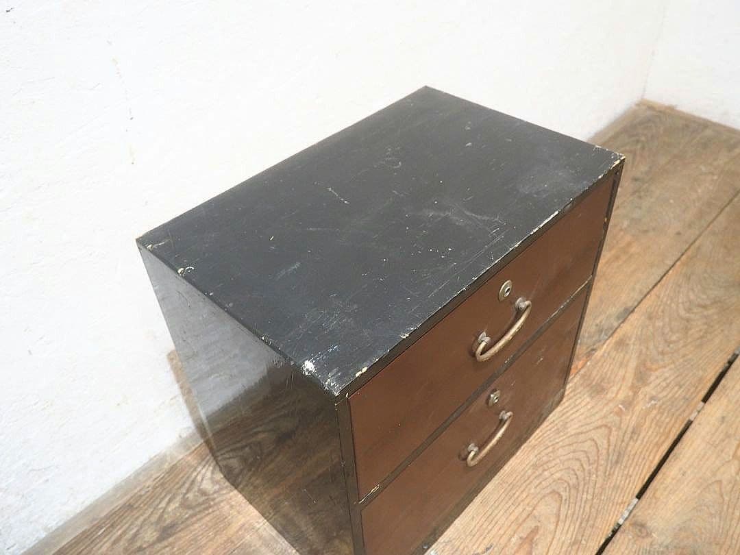 1373 レトロな小引き出し　収納棚　小箪笥　チェスト　陳列台　アンティーク