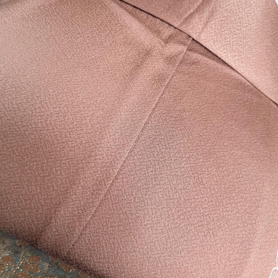 訪問着+長襦袢　フルセット　椿　相良刺繍　入学式　卒業式　着物　付け下げ　H10