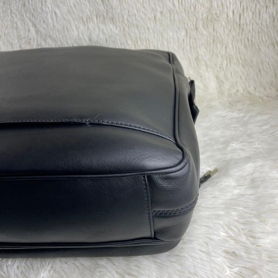 【美品】BALLY バリー ビジネスバッグ 2way レザー A4 黒