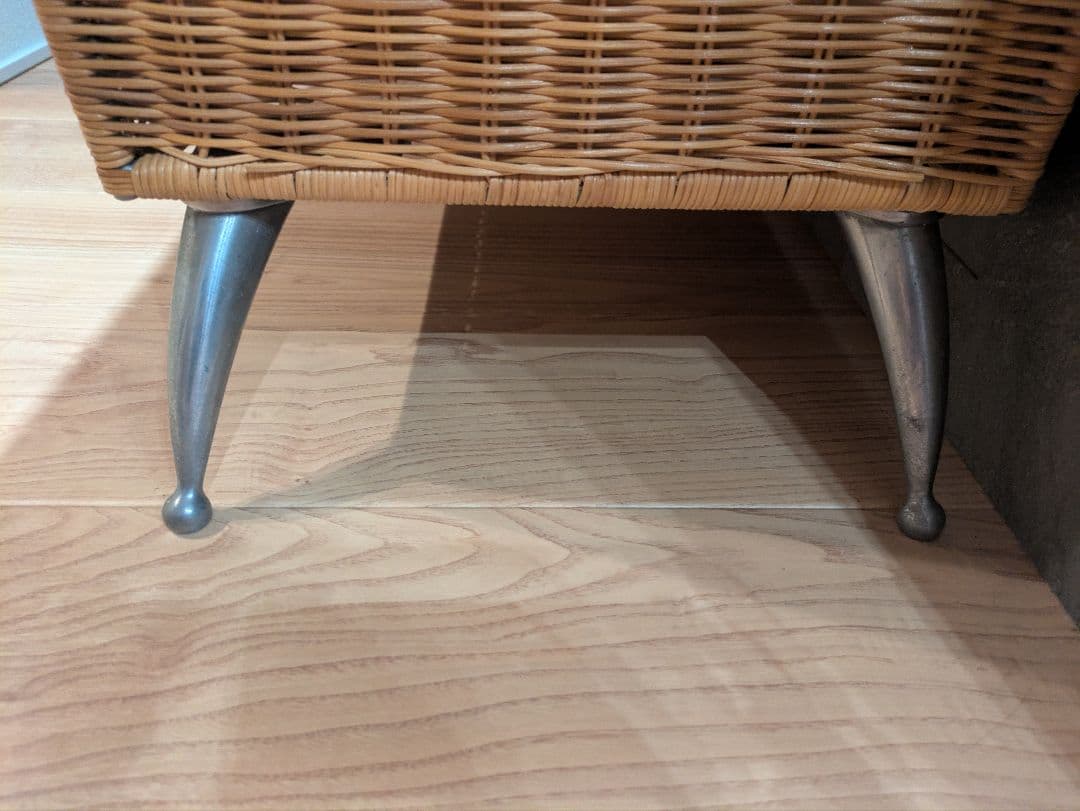 【ラタン家具】 ガラス扉付きキャビネット 飾り棚 北欧ナチュラル