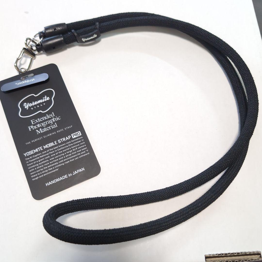 YOSEMITE MOBILE STRAP ブラック　ヨセミテ　ストラップ