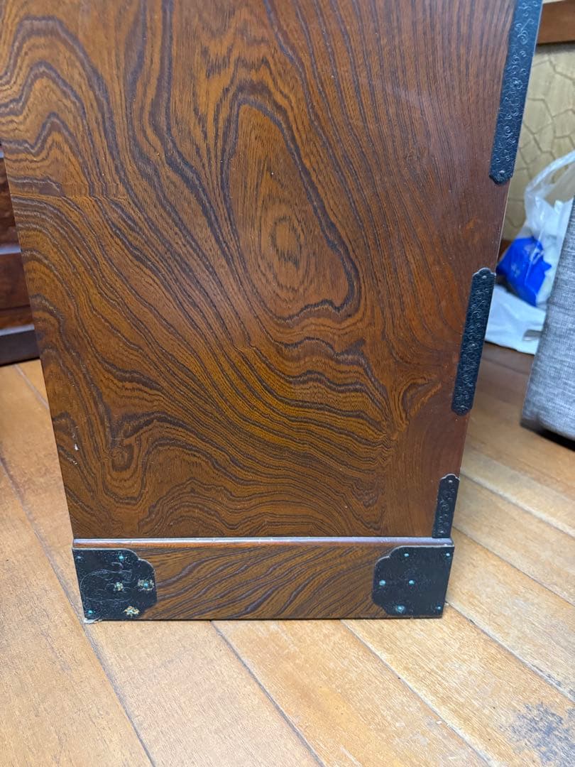 【希少・美品】静岡箪笥　無垢材／鉄金具付　静岡特産工業協会認定品　和箪笥