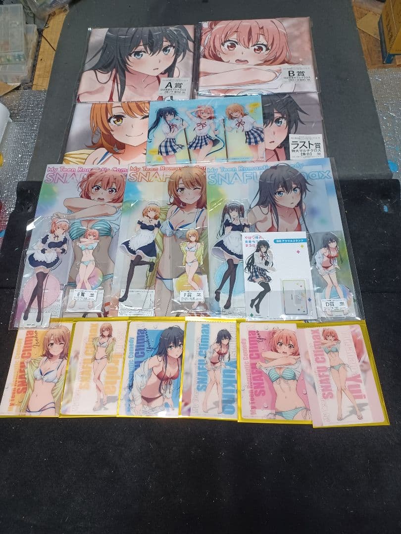 きゃらっ 俺ガイル 全16種完全フルコンプメイドVer.Lサイズアクリルスタンド