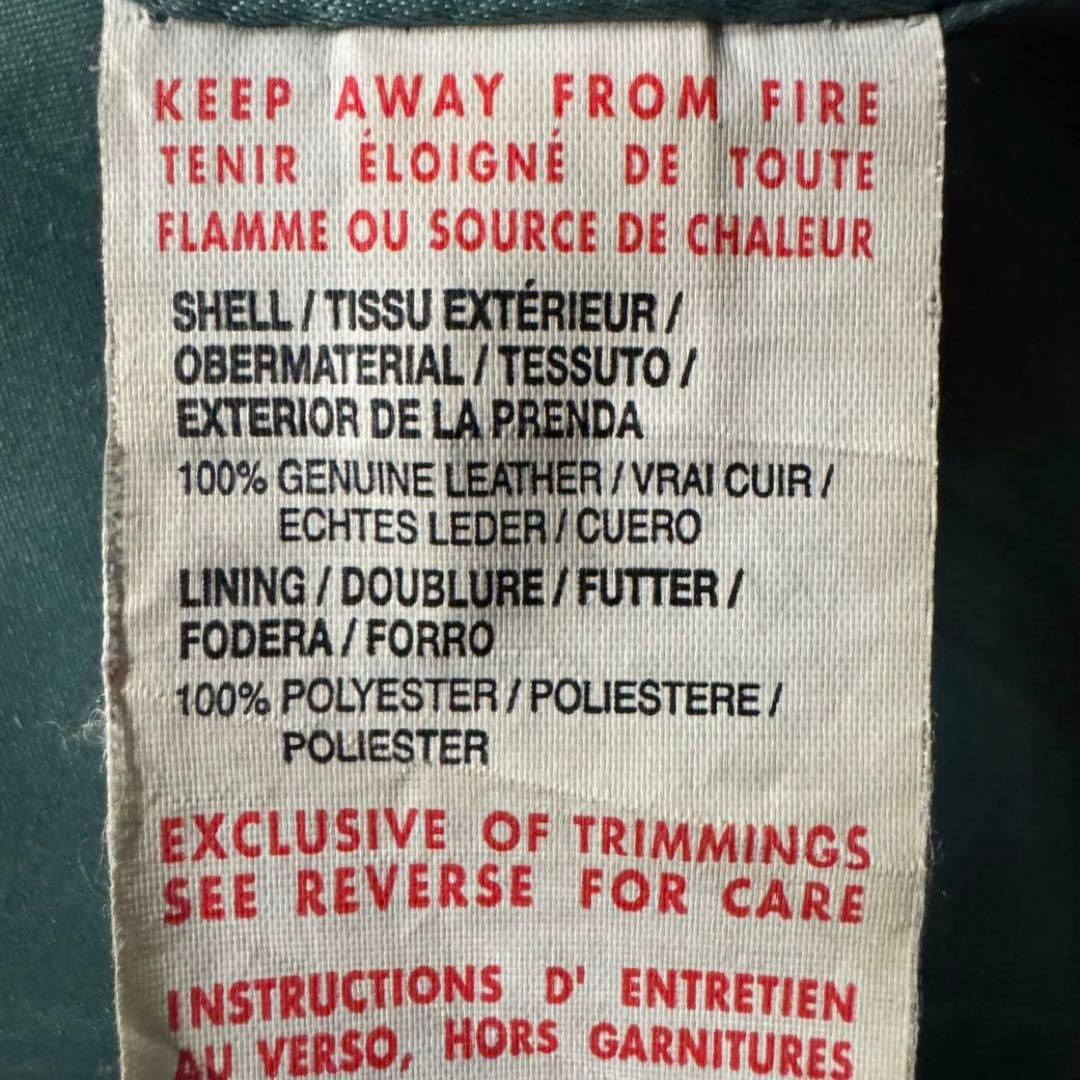 00s PUMA M レザージャケット　フェード　vintage加工　牛革　短丈