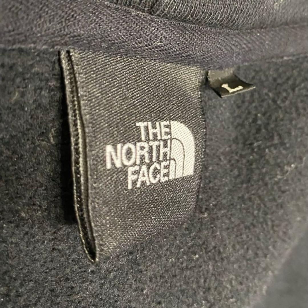 【美品✨】ザノースフェイス リアビュー フルジップパーカー 裏起毛 黒 L