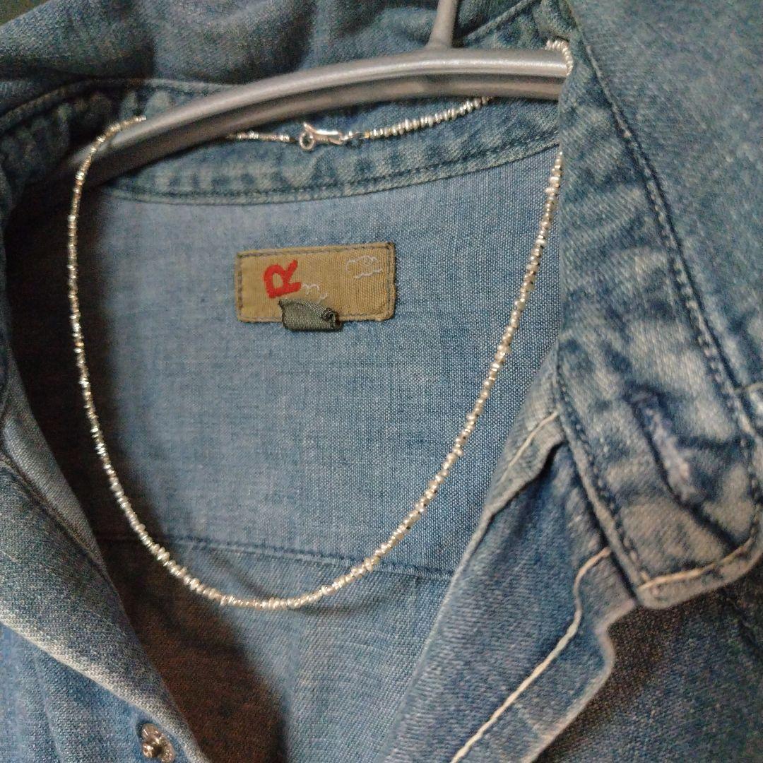 素麺みたいな^^パール＆極小カレンシルバービーズのネックレス