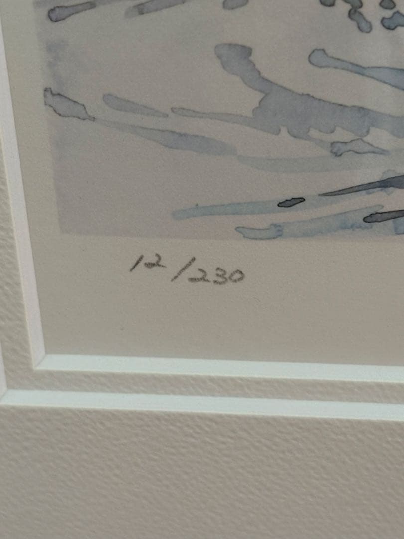 中島潔「トビウオ」レフグラフファイン版画 直筆サイン 管理A3731 証明シール