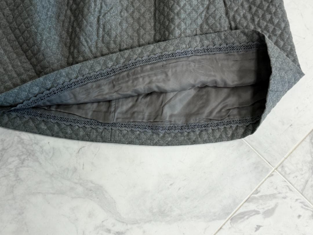 極美品★FOXEY/フォクシー キルティングスカート 42