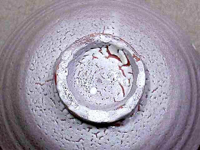 益子焼　吉川心水 作　井戸形　茶碗　無傷　共箱　保証。