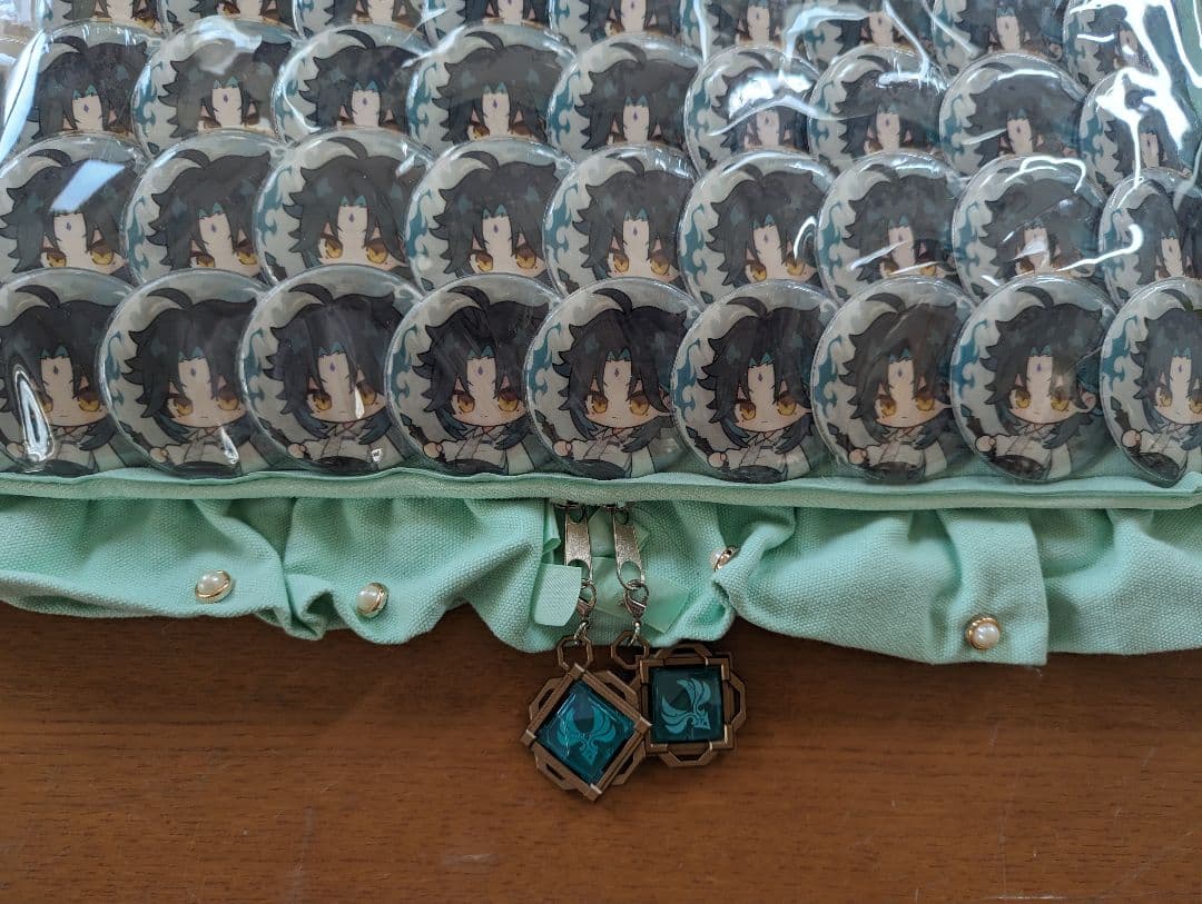 原神　魈　痛バ　痛バッグ　アパレル購入特典缶バッジ　痛バック缶バッチ白バージョン