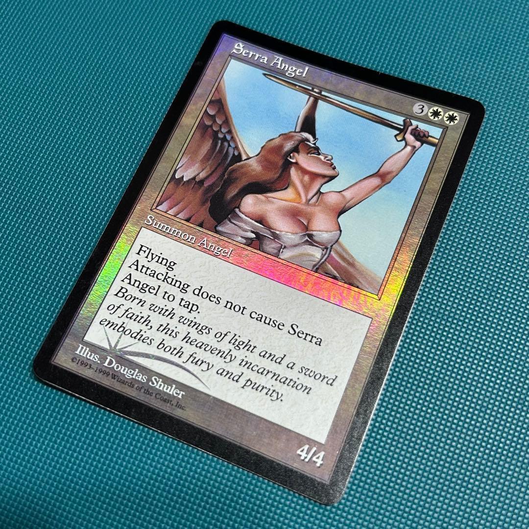 英語【旧枠Foil】《セラの天使/Serra Angel》(BOXプロモ)