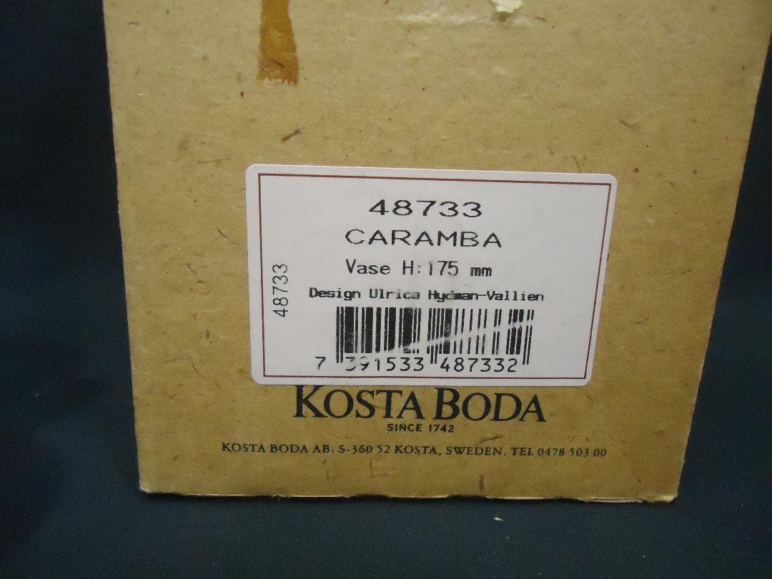 【未使用品】コスタボダ　KOSTA　Boda　花瓶　Caramba