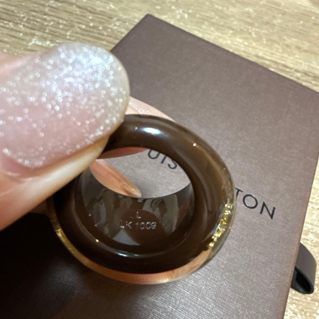 Louis Vuitton アンクルージョン　Lサイズ　リング　ブラウン