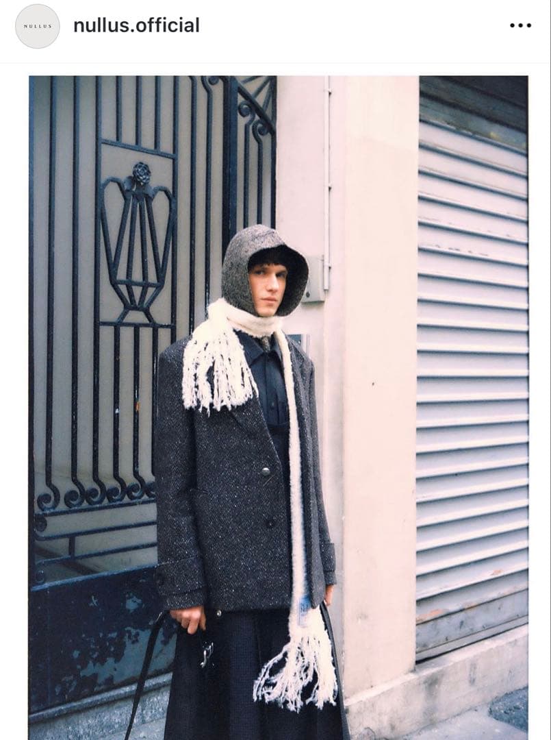 小物 NULLUS 24aw DRAPED BALACLAVA